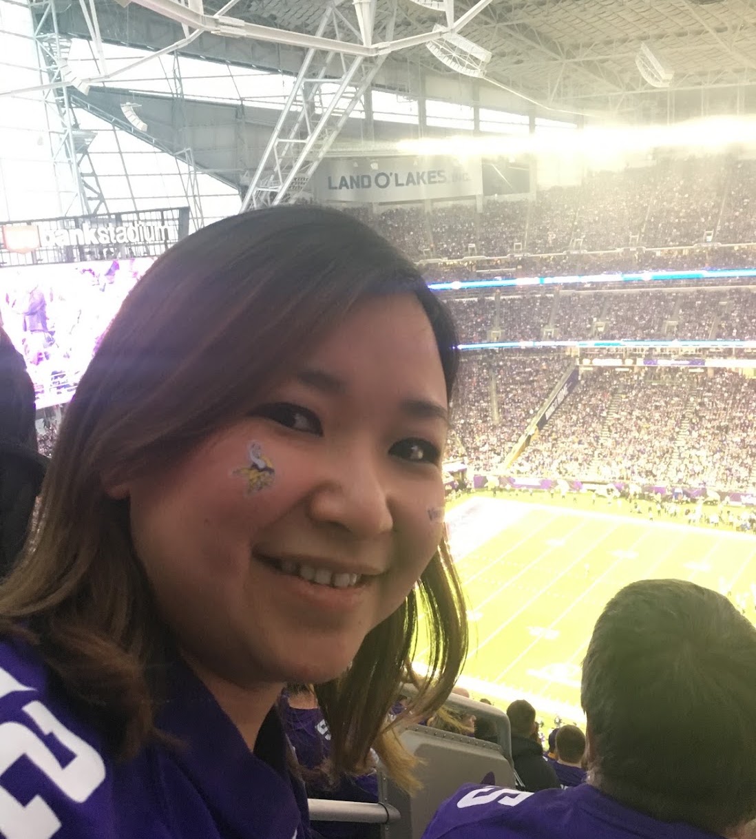 At a Minnesota Vikings game
